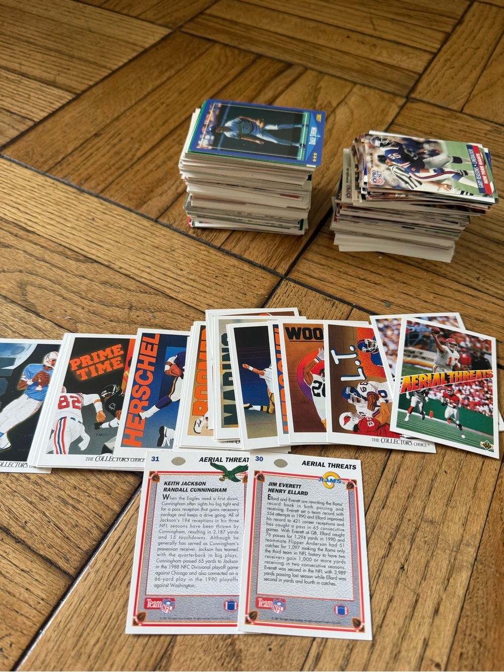 120+ Football Trading Cards Collection